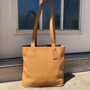 Vintage Coach 9305 Bleecker Bucket Tote Bag Saddle